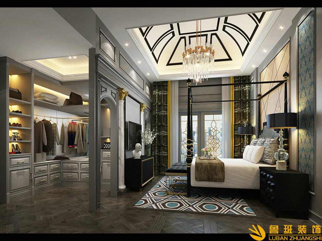 鷺湖宮340平法式新古典別墅裝飾設計主臥