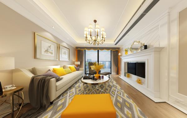 成都保利·錦湖林語122美式裝飾設計