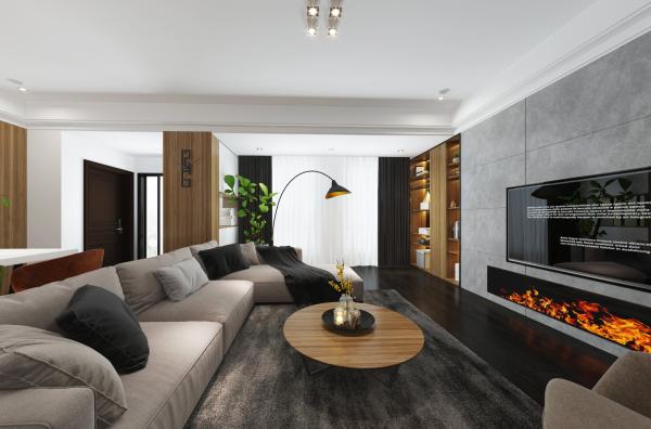 成都皇冠國際188平現代裝飾設計