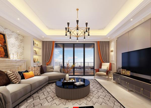 成都濱江河畔120平混搭裝修設計