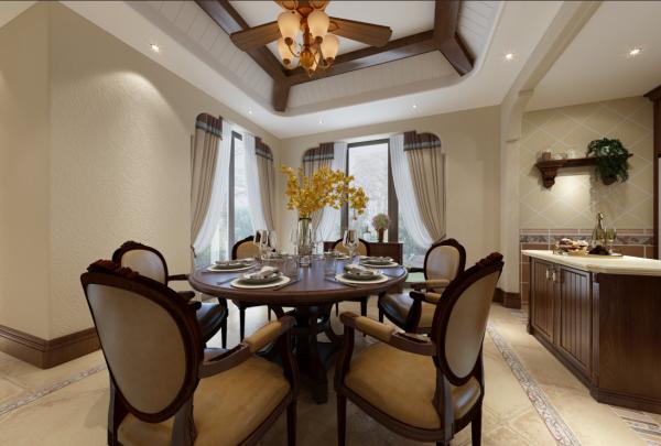 成都錦繡尚郡170平美式別墅裝修設計