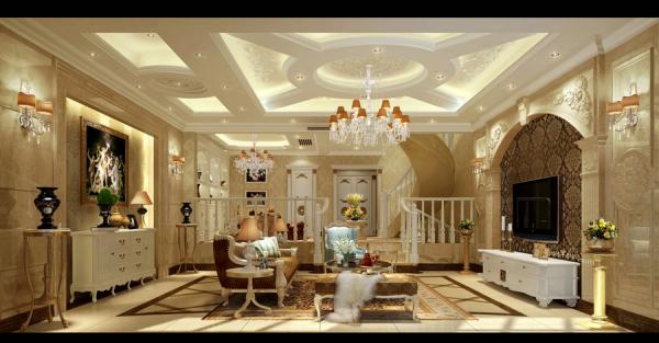 鷺湖宮350平歐式別墅裝修設計