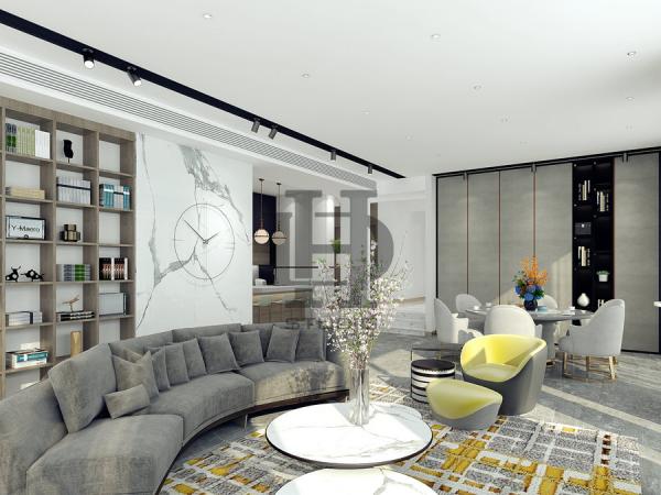 錦繡尚郡310平現(xiàn)代裝修設計