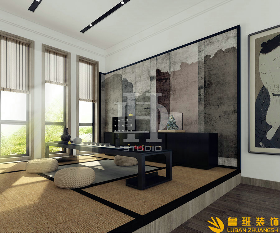 錦繡尚郡310平現(xiàn)代裝修設(shè)計(jì)茶室