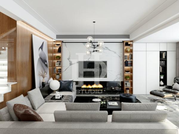 雍景閣280平別墅現代裝修設計