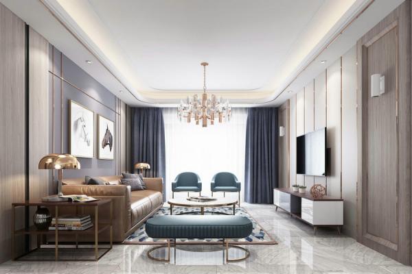 東郡湖景灣117現(xiàn)代裝修設(shè)計