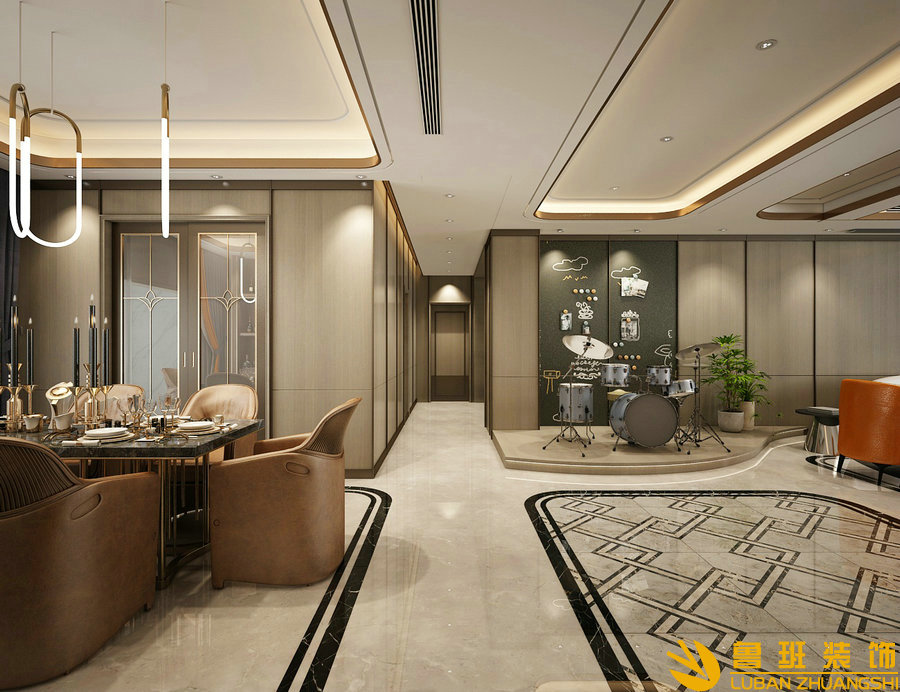 盛和林語170平裝修設計客廳1