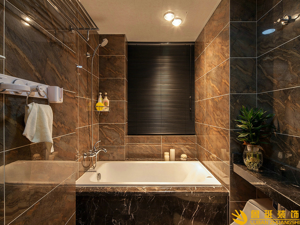 保利兩河森林220㎡現(xiàn)代別墅裝修設計主衛(wèi)