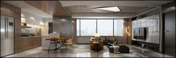 華熙·528藝術(shù)村150㎡現(xiàn)代風(fēng)格裝修設(shè)計