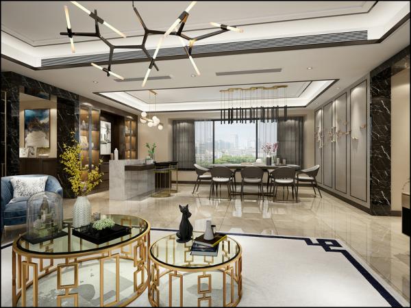 戛納灣·金棕櫚145㎡新中式裝修設計