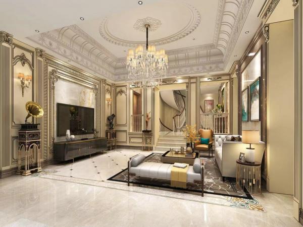 峨眉山與湖500㎡法式別墅設計裝修