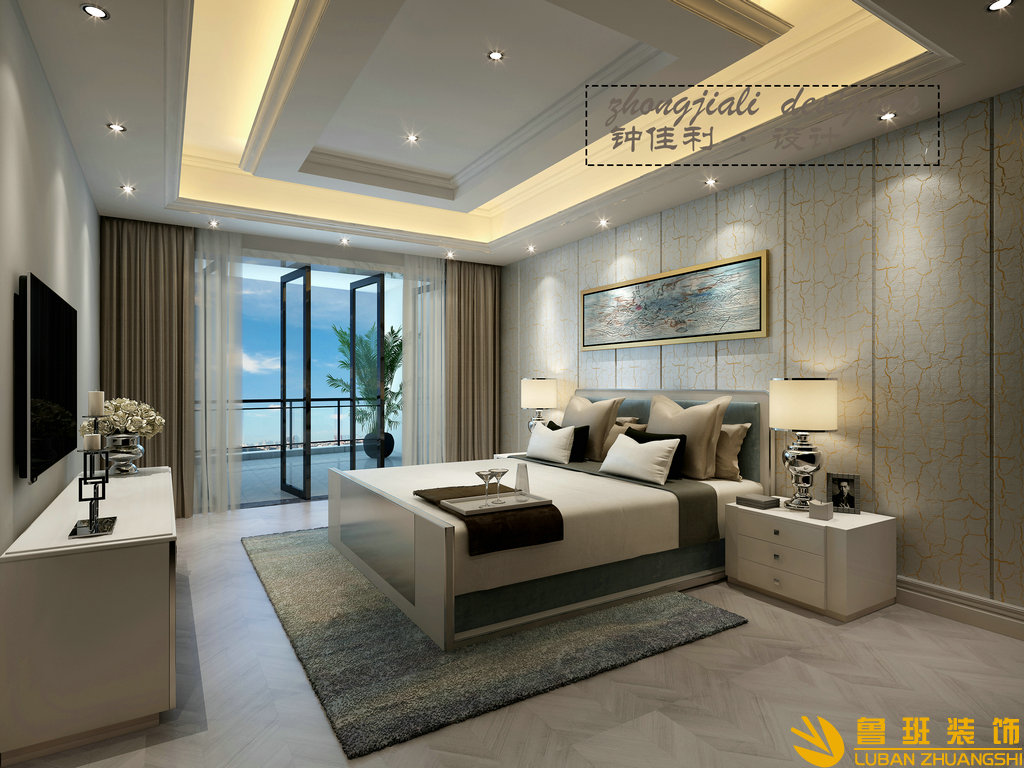 龍湖世紀峰景140㎡混搭風格裝修設計主臥