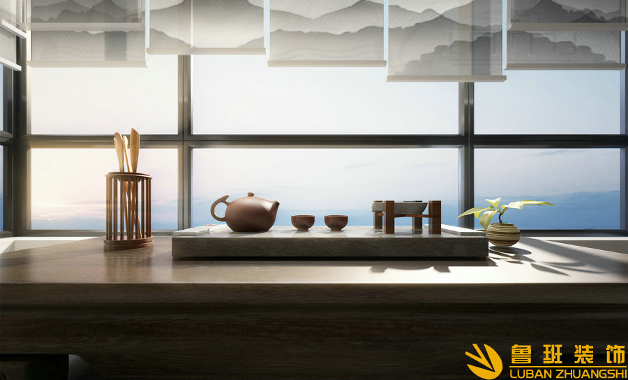 icc凱旋門98平方裝修設(shè)計(jì)茶室