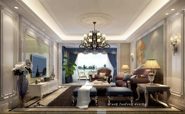 保利心語三室兩廳184㎡法式風格