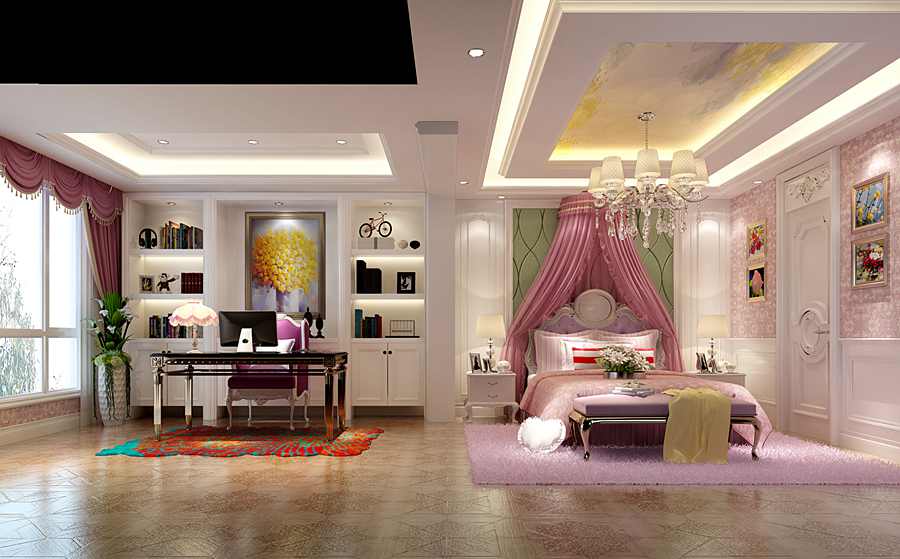 復(fù)地御香山九室四廳405m2法式風(fēng)格兒童房