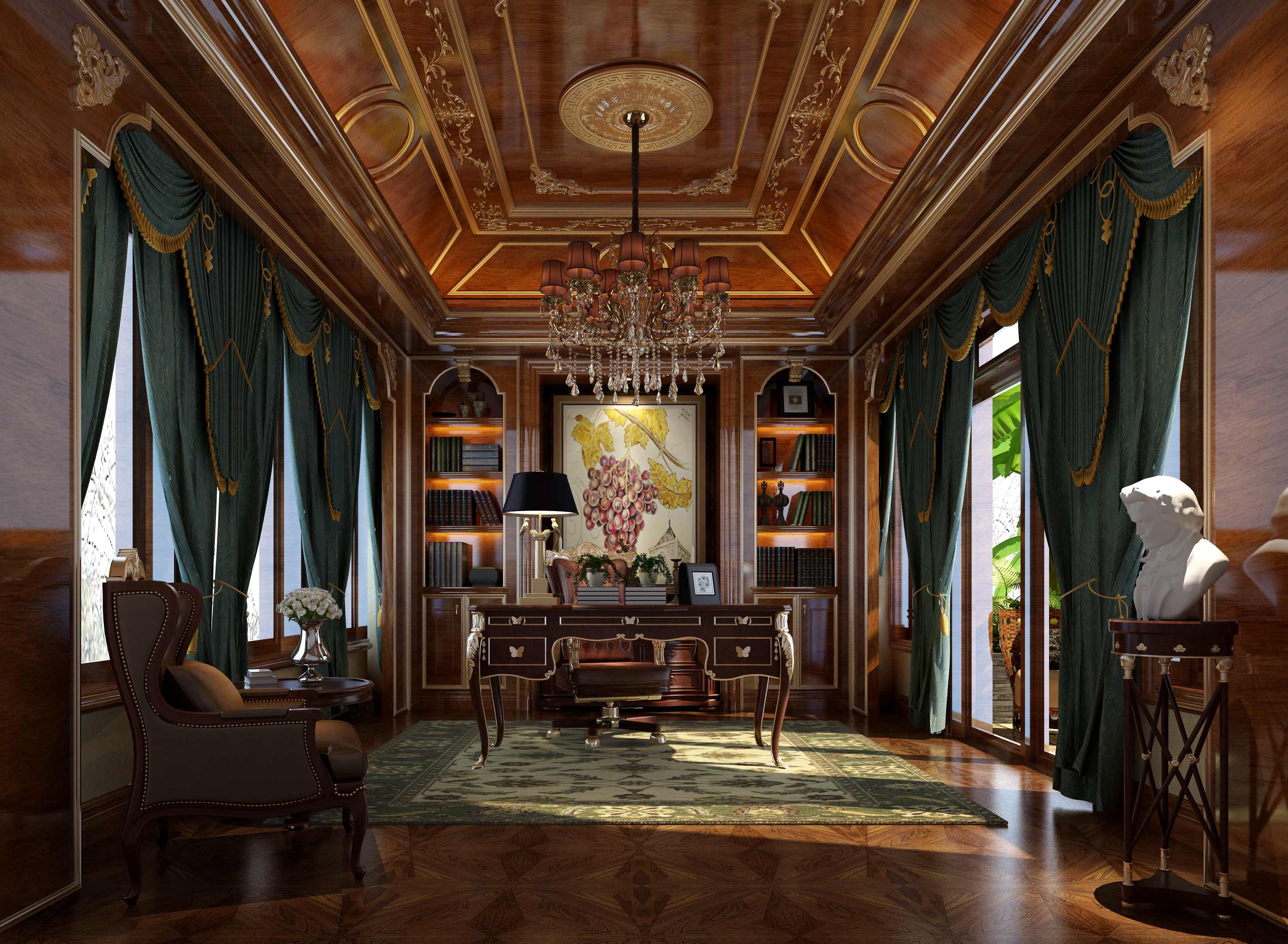 優(yōu)品時代廣場五室兩廳380㎡法式風格臥室1