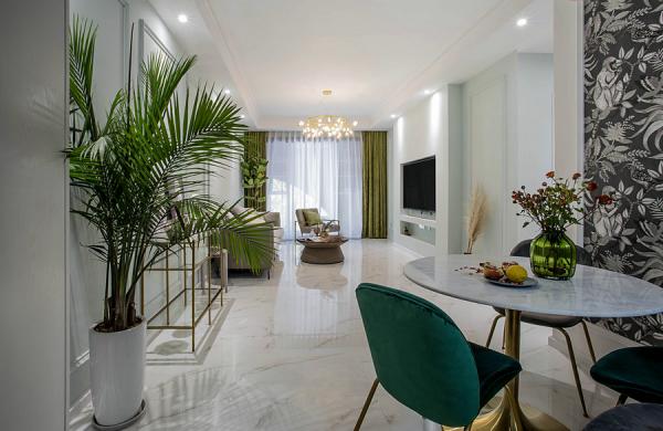 銀海灣85平現代輕奢設計裝修實景