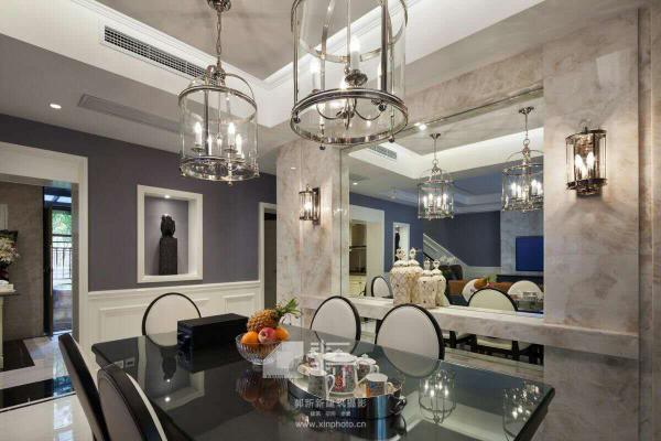 華潤24城紫云府210平現代美式實景案例