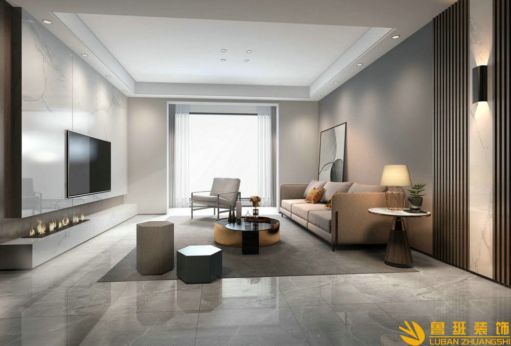 春天陽光五室三衛197.9平米現代風格客廳