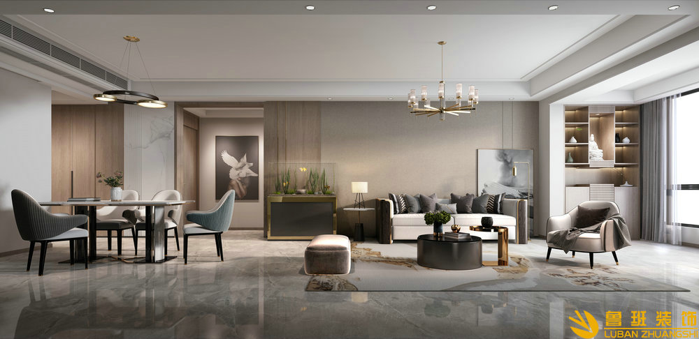 觀璽臺三室兩衛(wèi)116平米現(xiàn)代風格背景墻