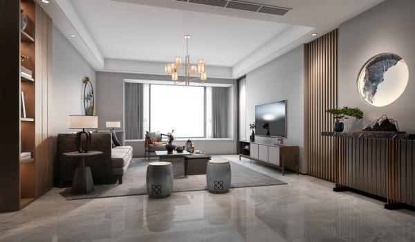 東苑四室兩衛(wèi)115平米新中式