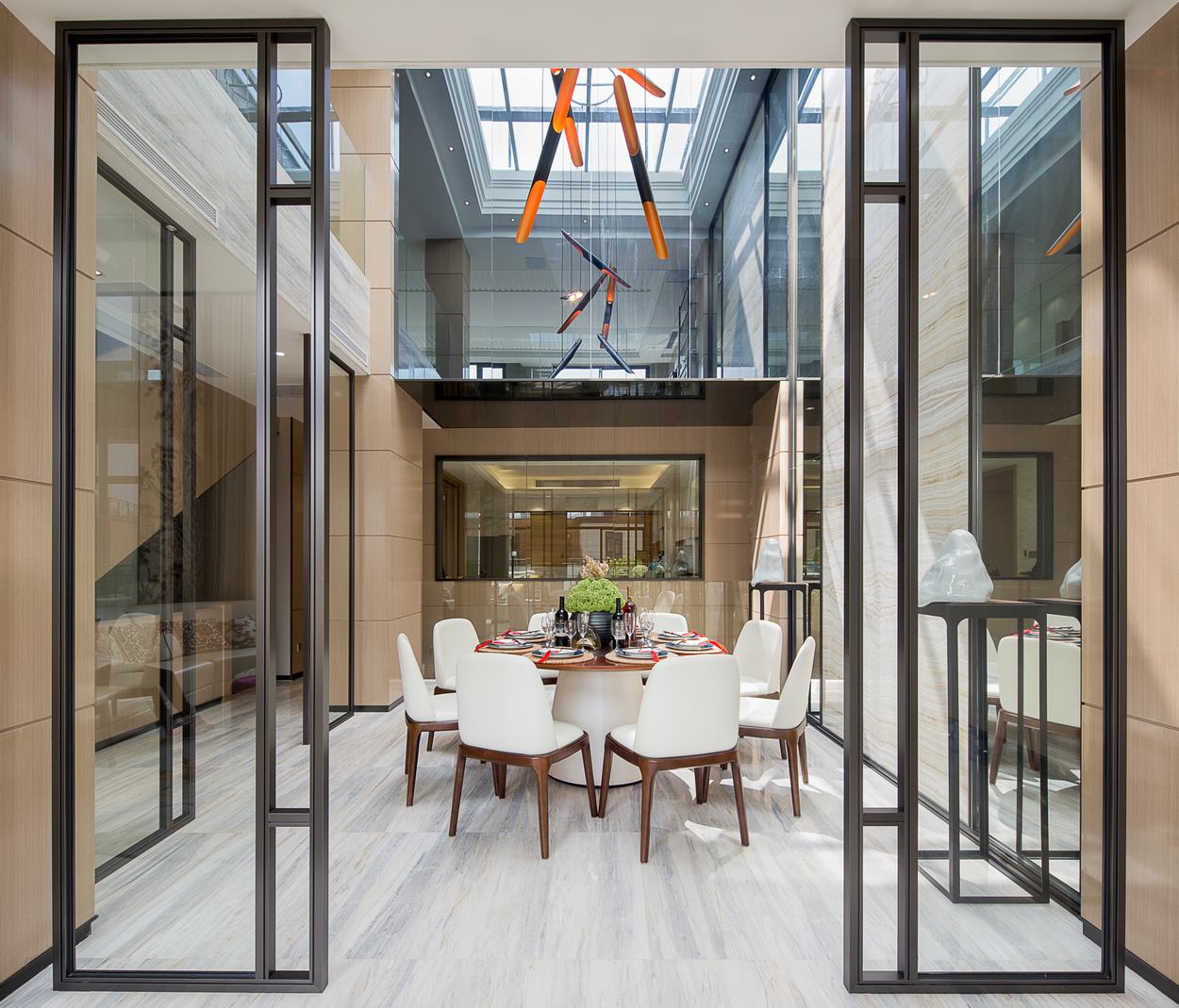 錦巷闌臺別墅裝修實景圖餐廳