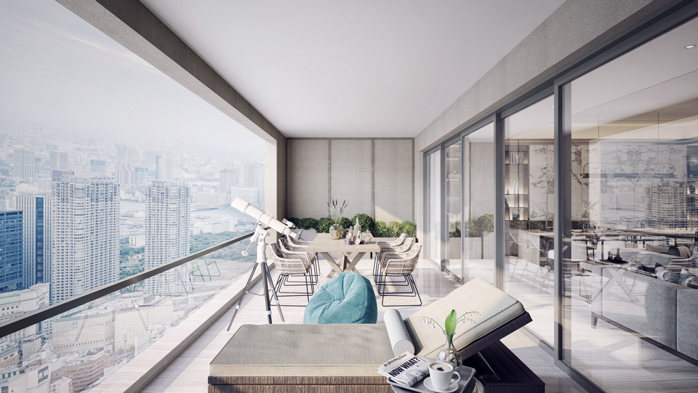 南湖國際珍湖大平層魯班設計裝修陽臺