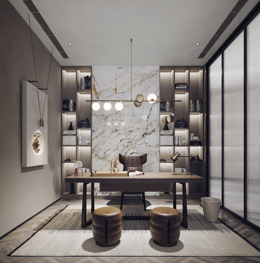 西派瀾岸550平別墅設(shè)計(jì)書房