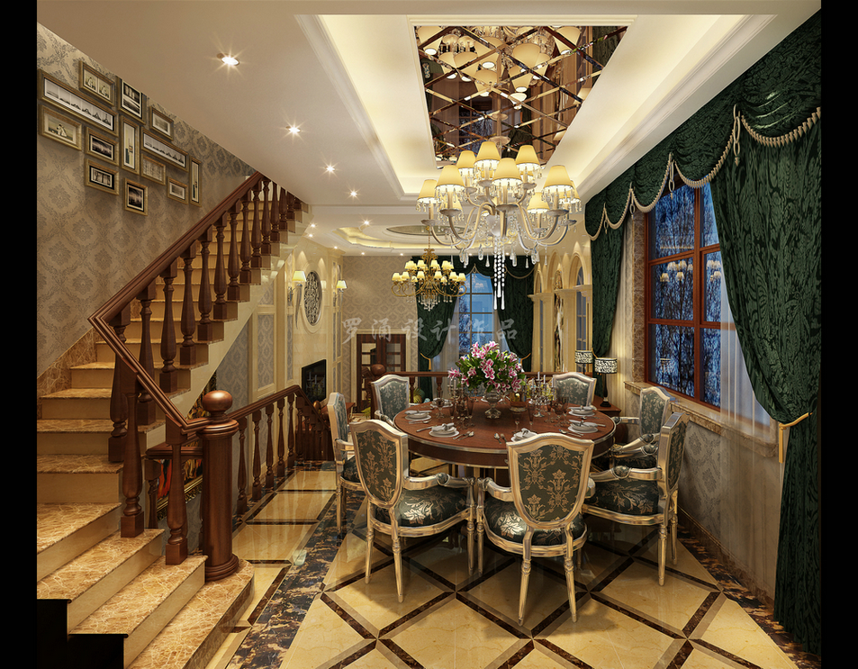 洛森堡別墅設計樓梯