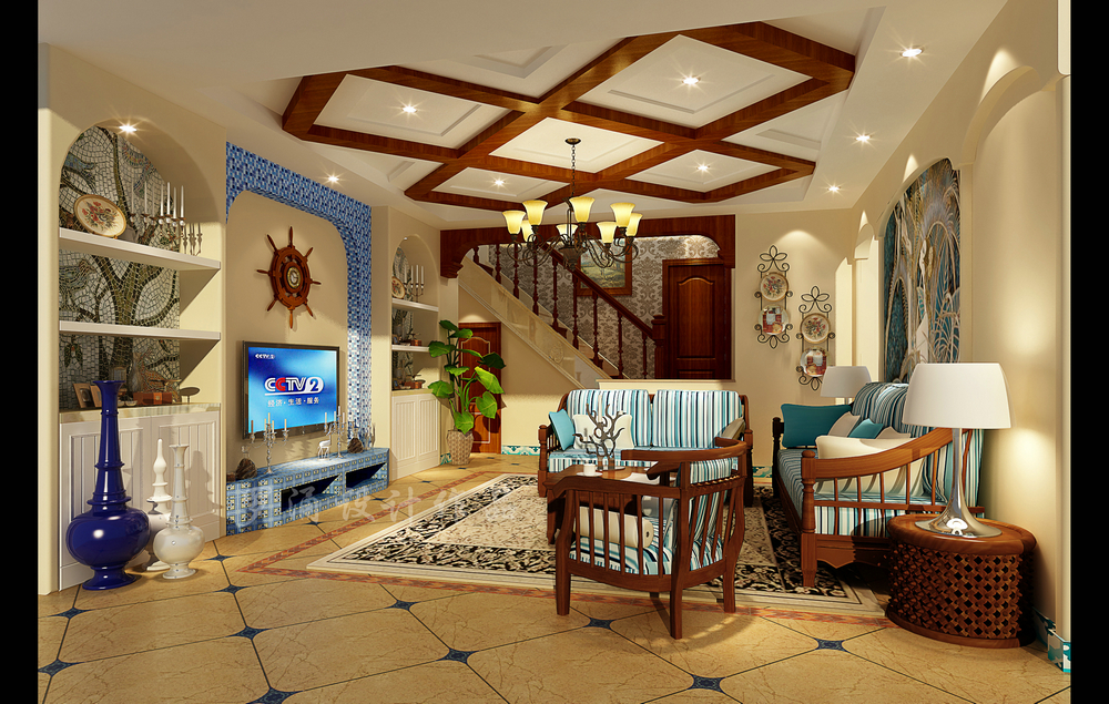 洛森堡別墅設計休閑廳