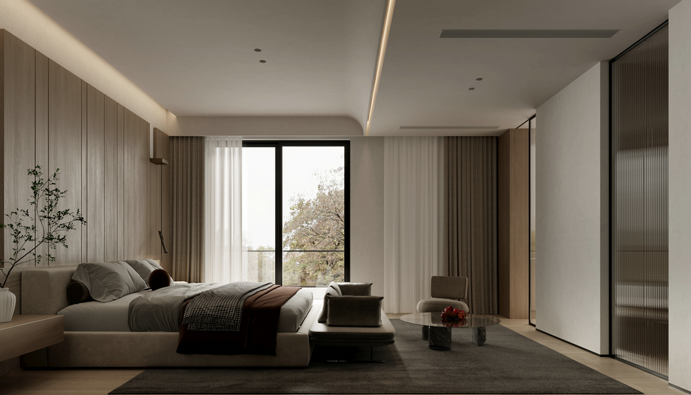 濱江天樾現(xiàn)代別墅設(shè)計主臥