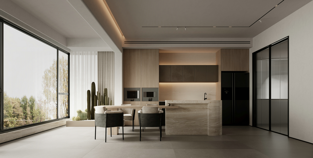 濱江天樾現(xiàn)代別墅設(shè)計餐廳