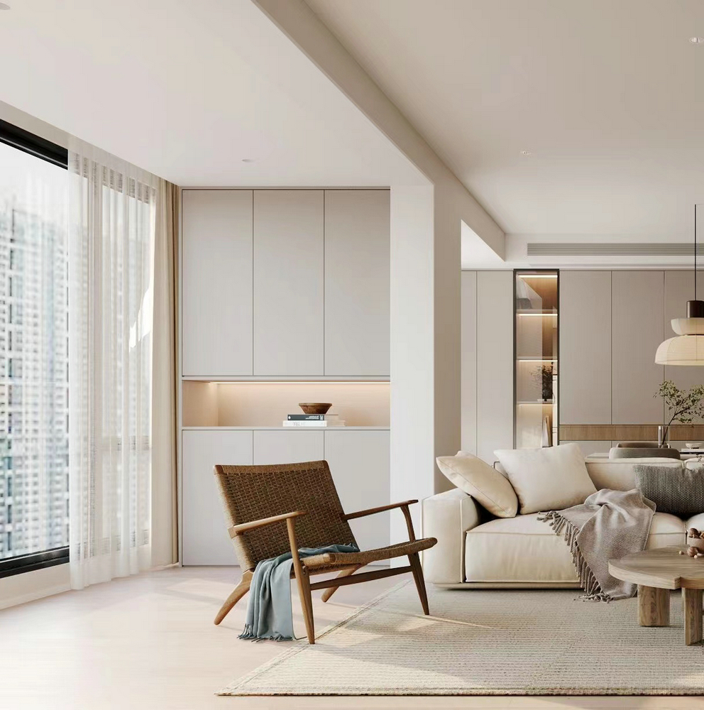 北辰南湖香麓140平方中戶型裝修設計陽臺