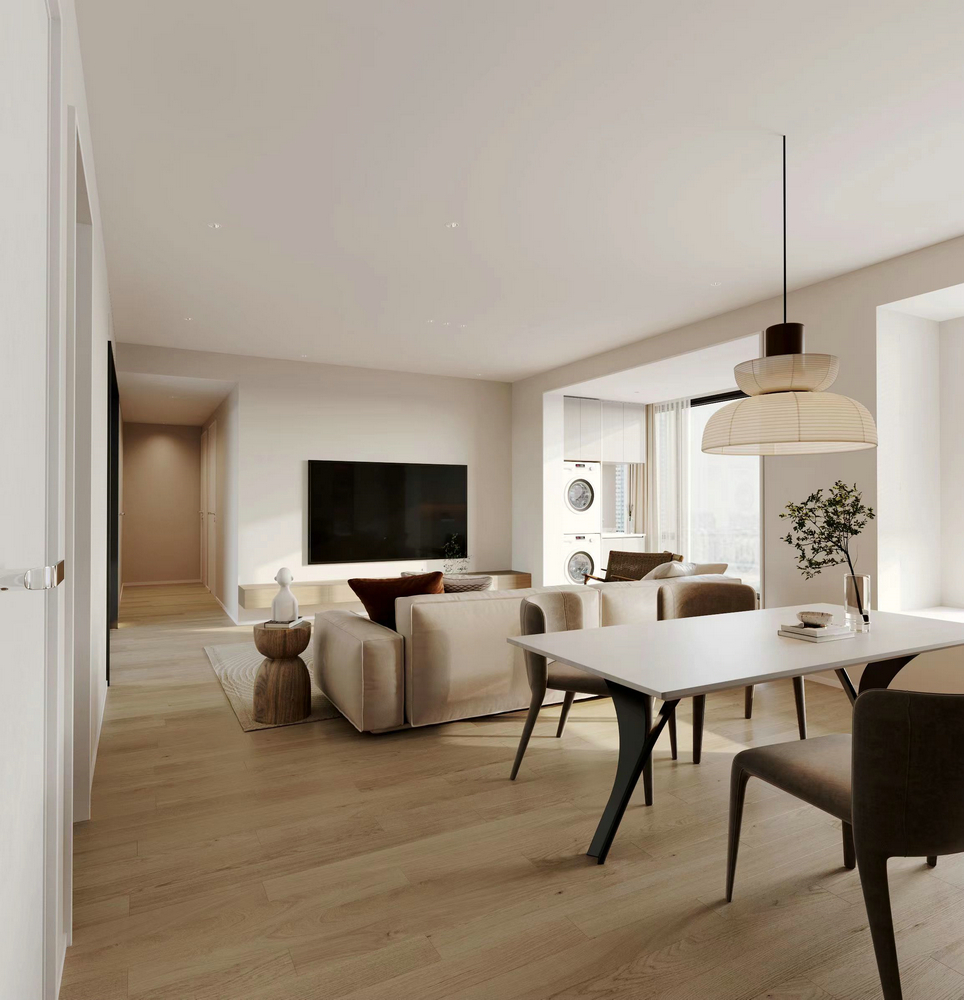 北辰南湖香麓140平方中戶型裝修設計餐廳