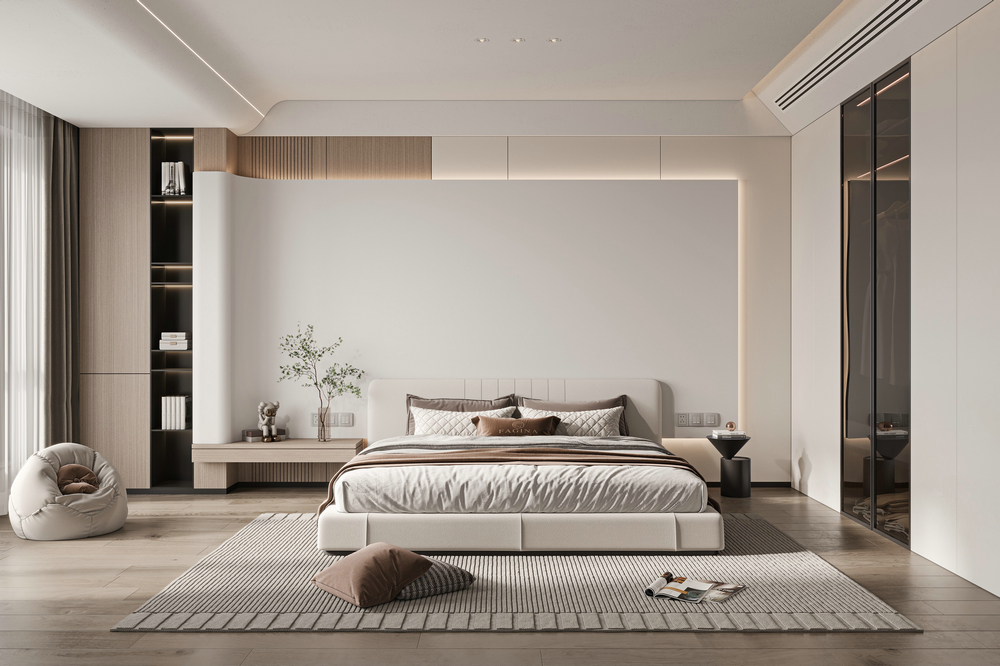 東源湖光樾墅230平設(shè)計(jì)裝修客房