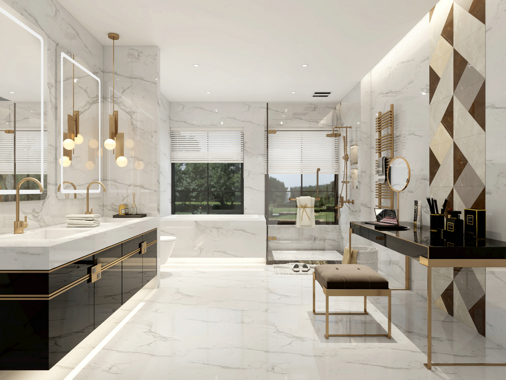 東湖花語別墅現代輕奢700平設計衛生間