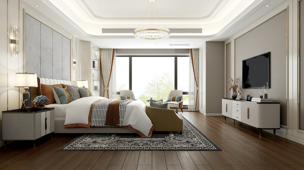 東湖花語別墅現代輕奢700平設計客房