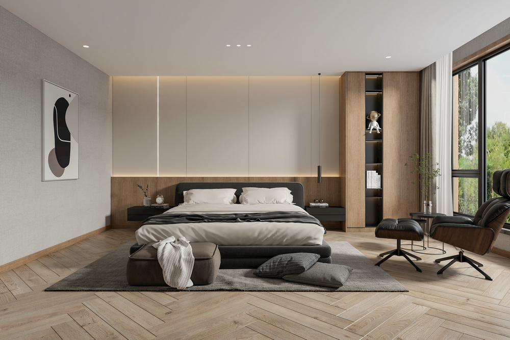 東湖花語別墅現代輕奢700平設計主人房