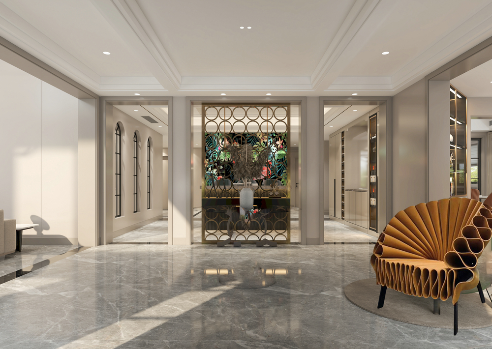 東湖花語別墅設(shè)計700平門廳