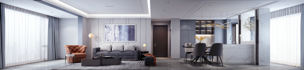 復(fù)地金融島130平方設(shè)計(jì)客餐廳