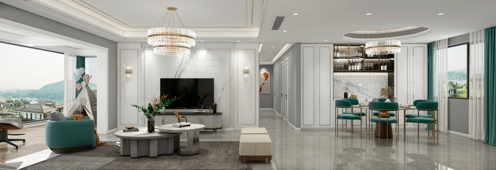 天府欣苑150平裝修設(shè)計(jì)餐廳