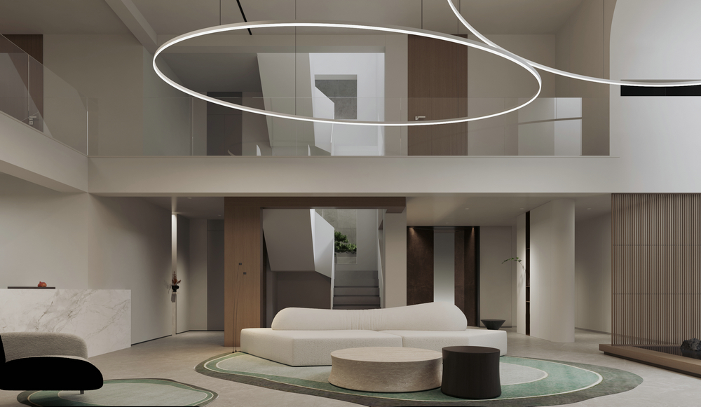 中南樾府別墅設(shè)計(jì)挑高空間