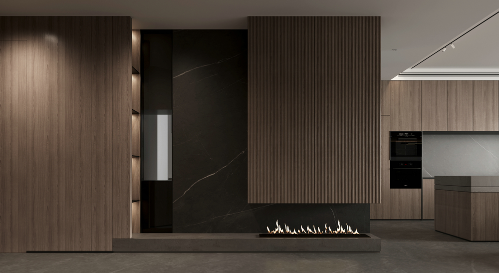 宸光和悅疊拼別墅意式輕奢設(shè)計端景