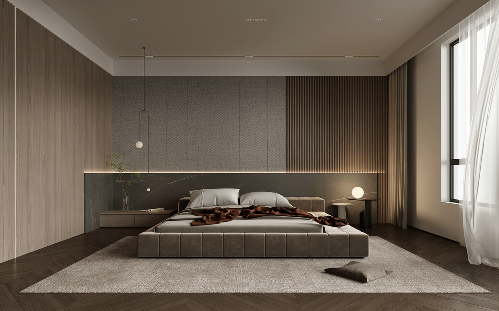 宸光和悅疊拼別墅意式風格設計主臥