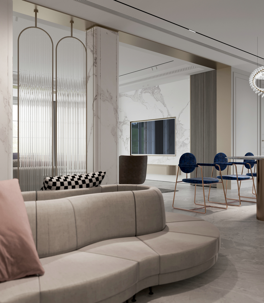 亞特蘭蒂斯現代法式別墅設計門廊