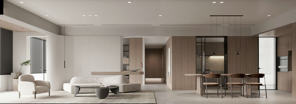 英倫聯邦平層極簡設計客廳