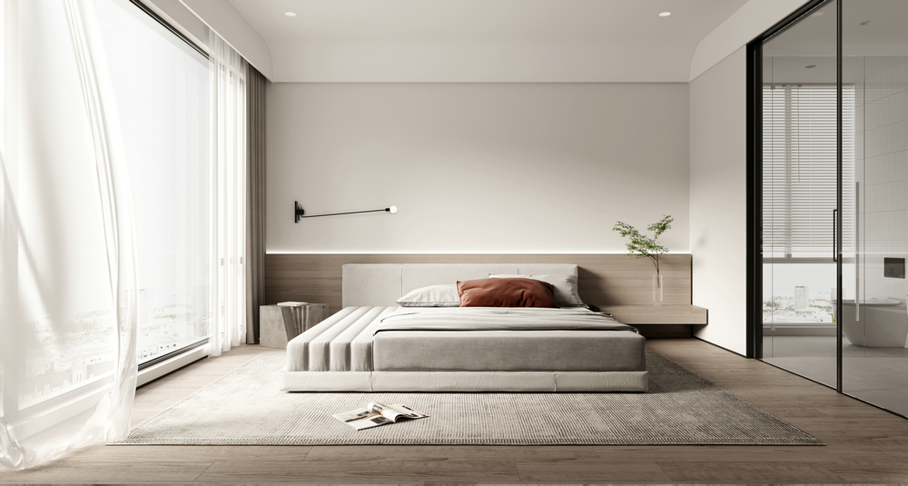 英倫聯邦平層極簡設計臥室