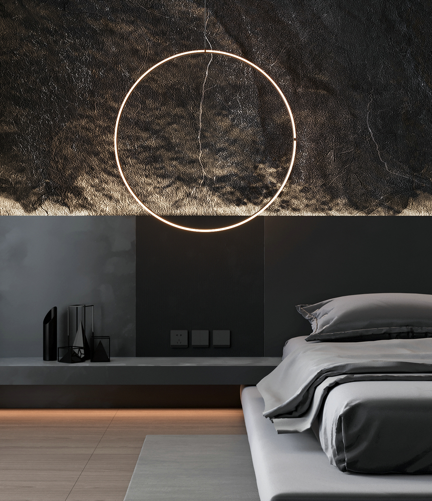 信合御龍山躍層暗黑系列炫酷設計燈光