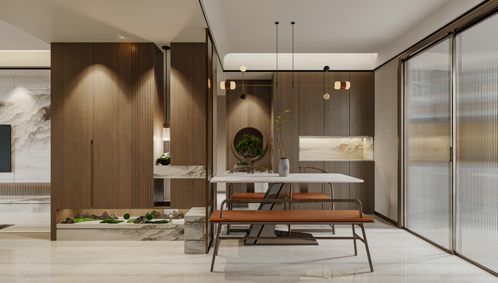 廣州越秀和樾府新中式設計餐廳