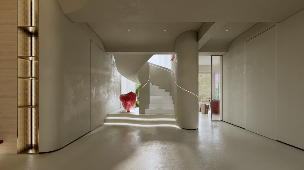 麓湖麒麟薈230平躍層設計樓梯